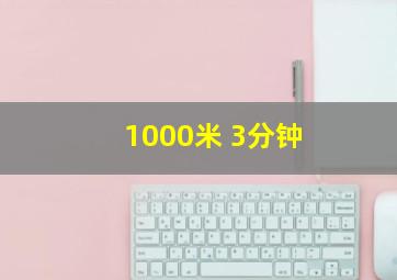 1000米 3分钟